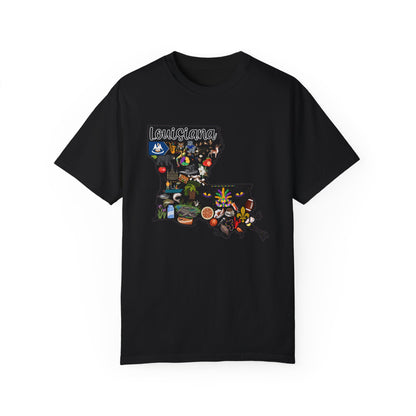 Beautiful State of Louisiana - Comfort Colors Shirt