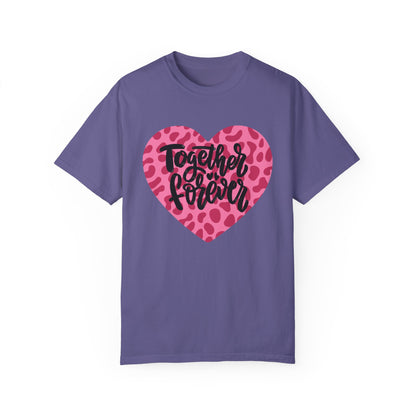 Together Forever Cheetah Heart - Comfort Colors Shirt