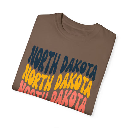 Retro North Dakota - Comfort Colors Shirt