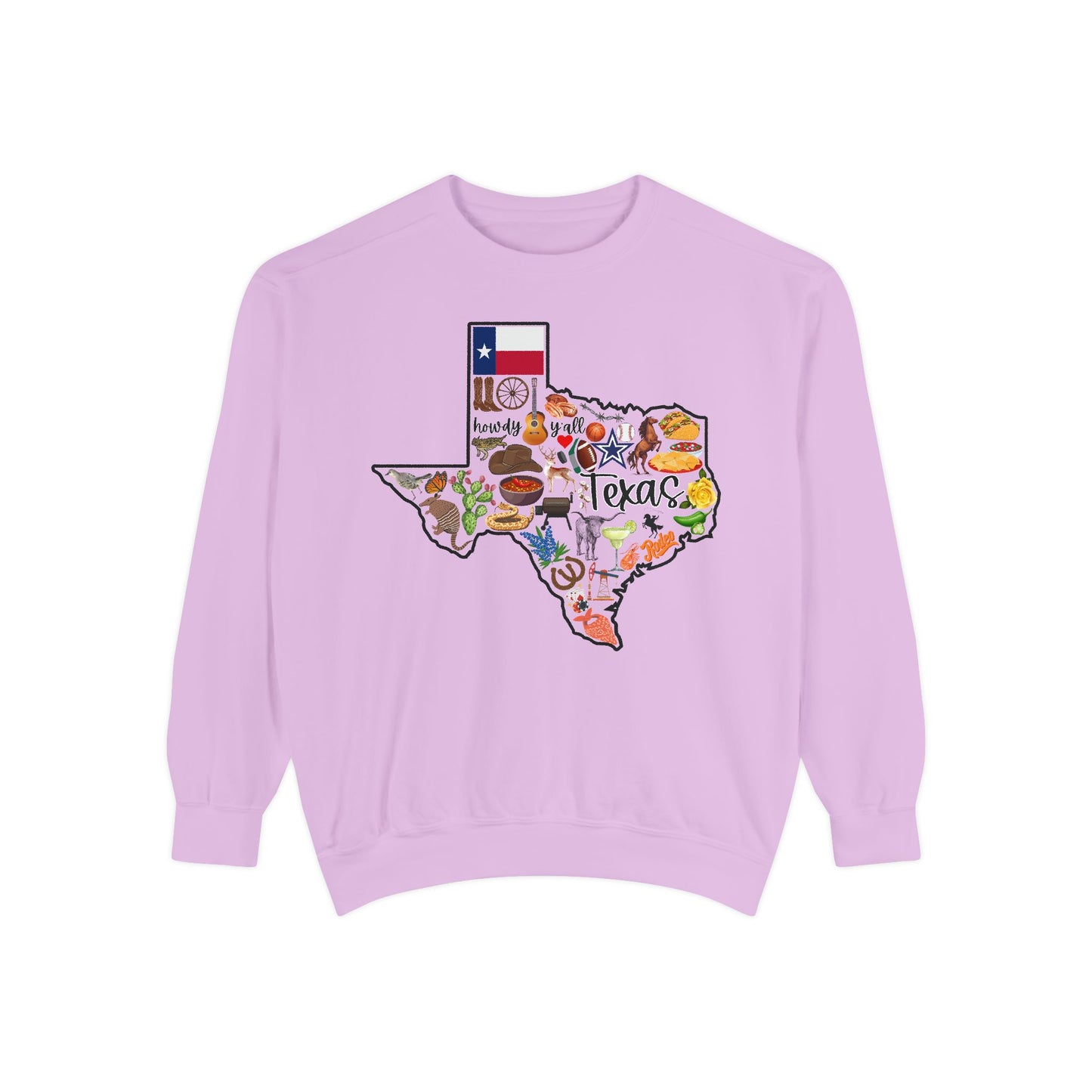 Beautiful State of Texas - Comfort Colors Sweatshirt
