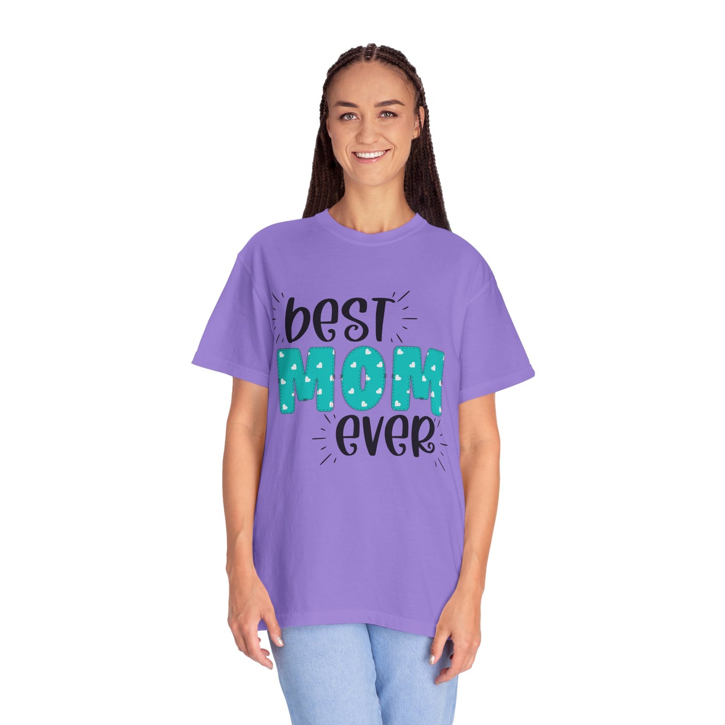 Best Mom Ever (Blue) - Comfort Colors Shirt