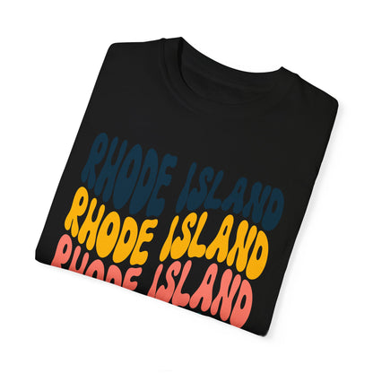 Retro Rhode Island - Comfort Colors Shirt