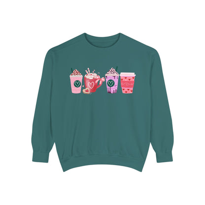Valentine's Coffee - Comfort Colors Sweatshirt