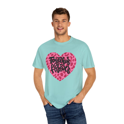 Together Forever Cheetah Heart - Comfort Colors Shirt