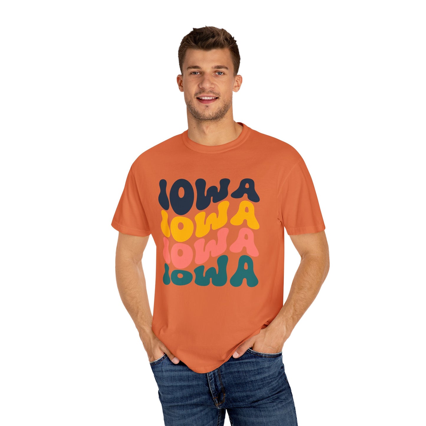 Retro Iowa - Comfort Colors Shirt
