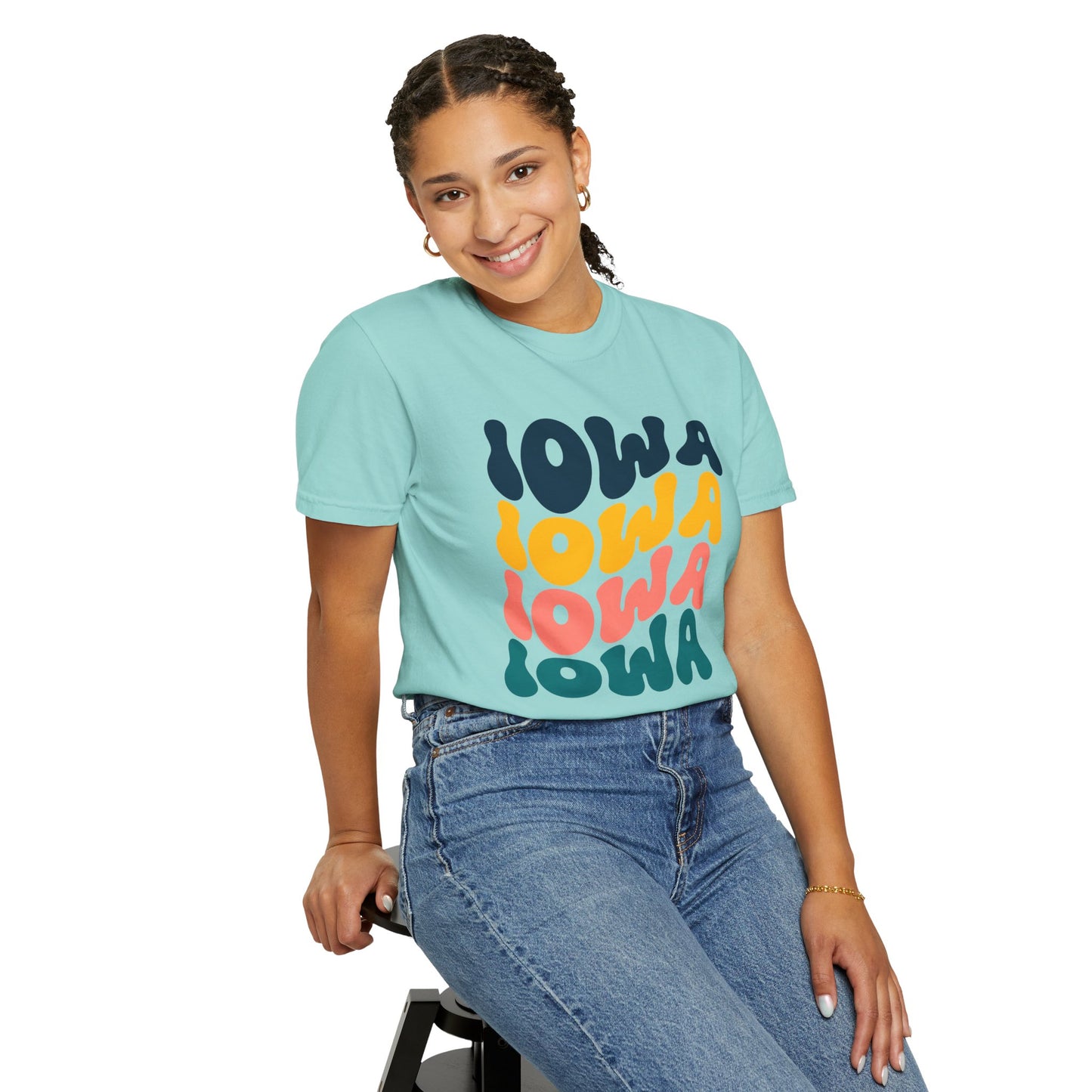 Retro Iowa - Comfort Colors Shirt
