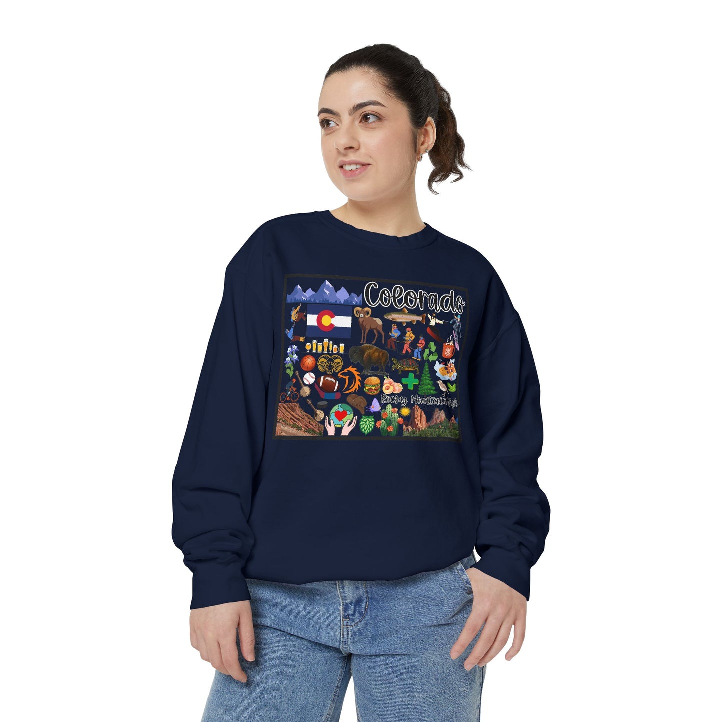 Beautiful State of Colorado - Comfort Colors Sweatshirt