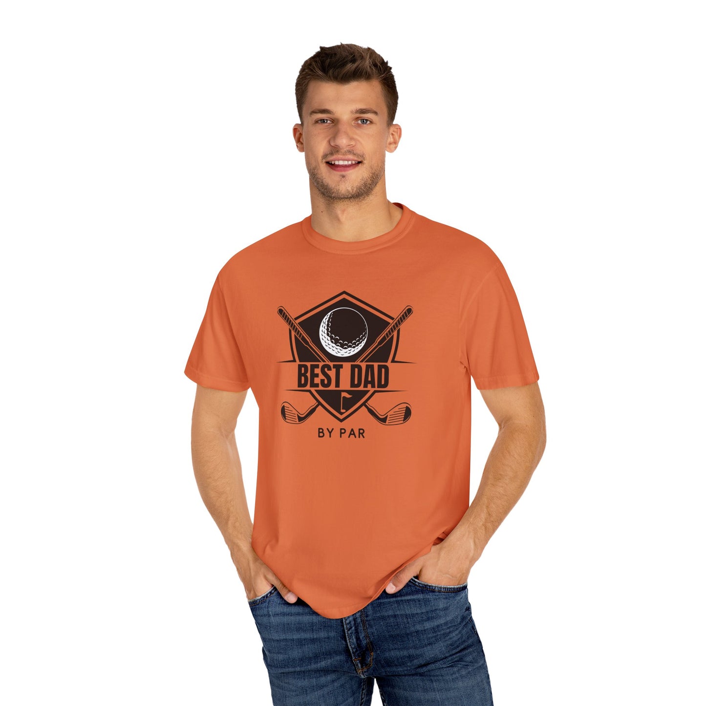 Best Dad By Par - Comfort Colors Shirt
