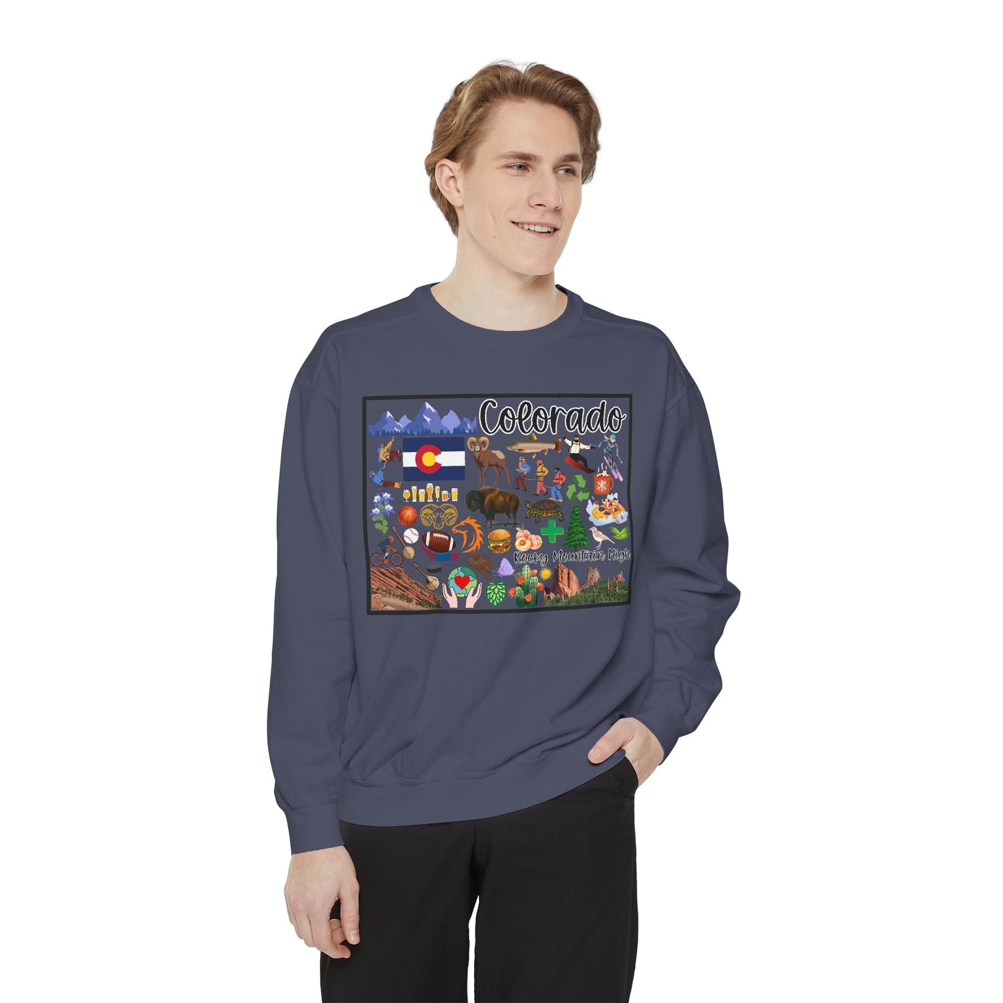 Beautiful State of Colorado - Comfort Colors Sweatshirt