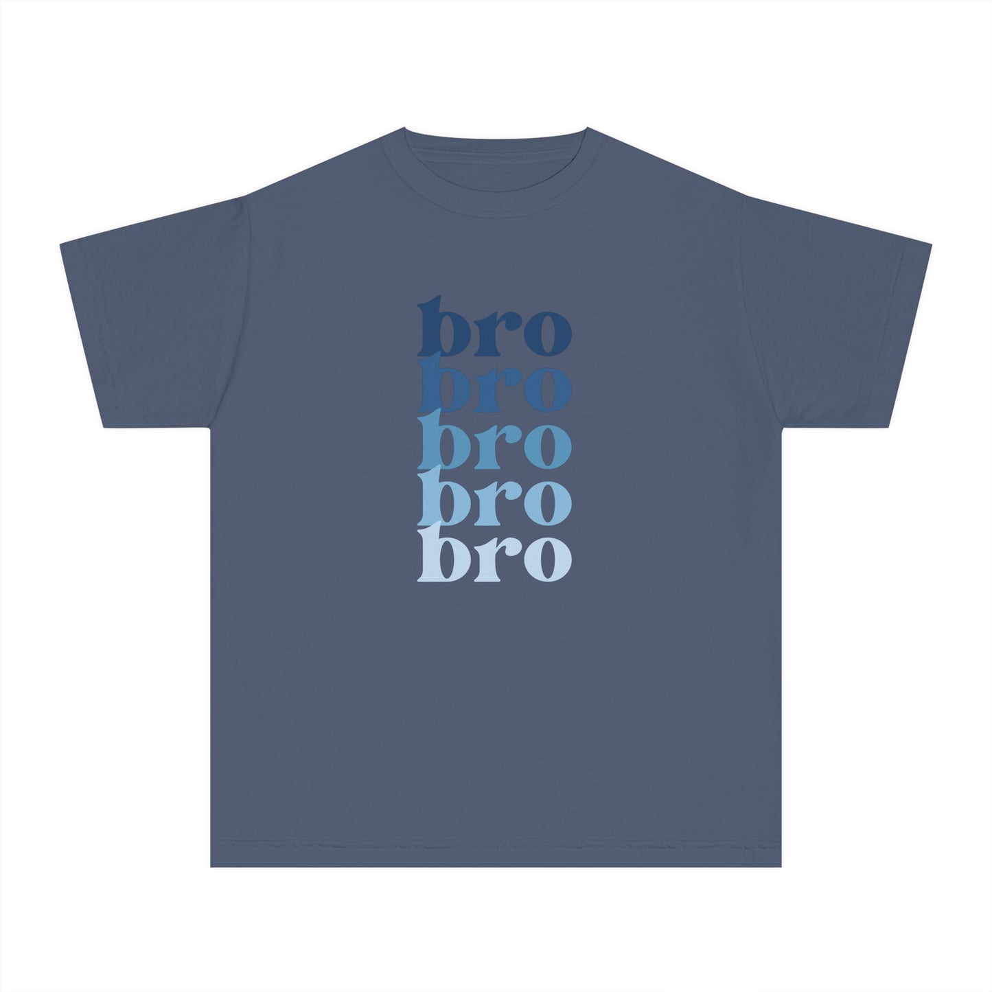 Bro - Blue - (Youth) Comfort Colors Shirt