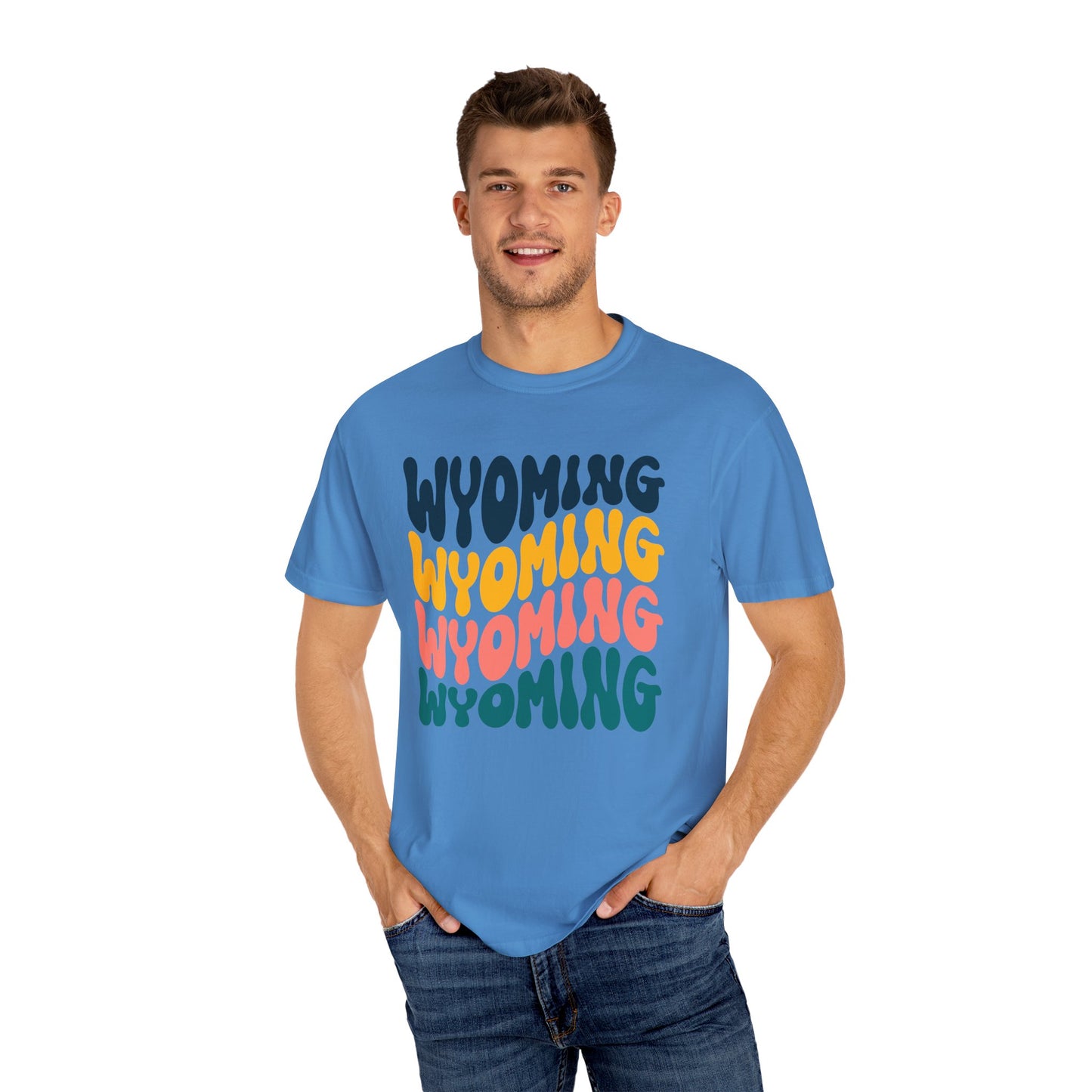 Retro Wyoming - Comfort Colors Shirt