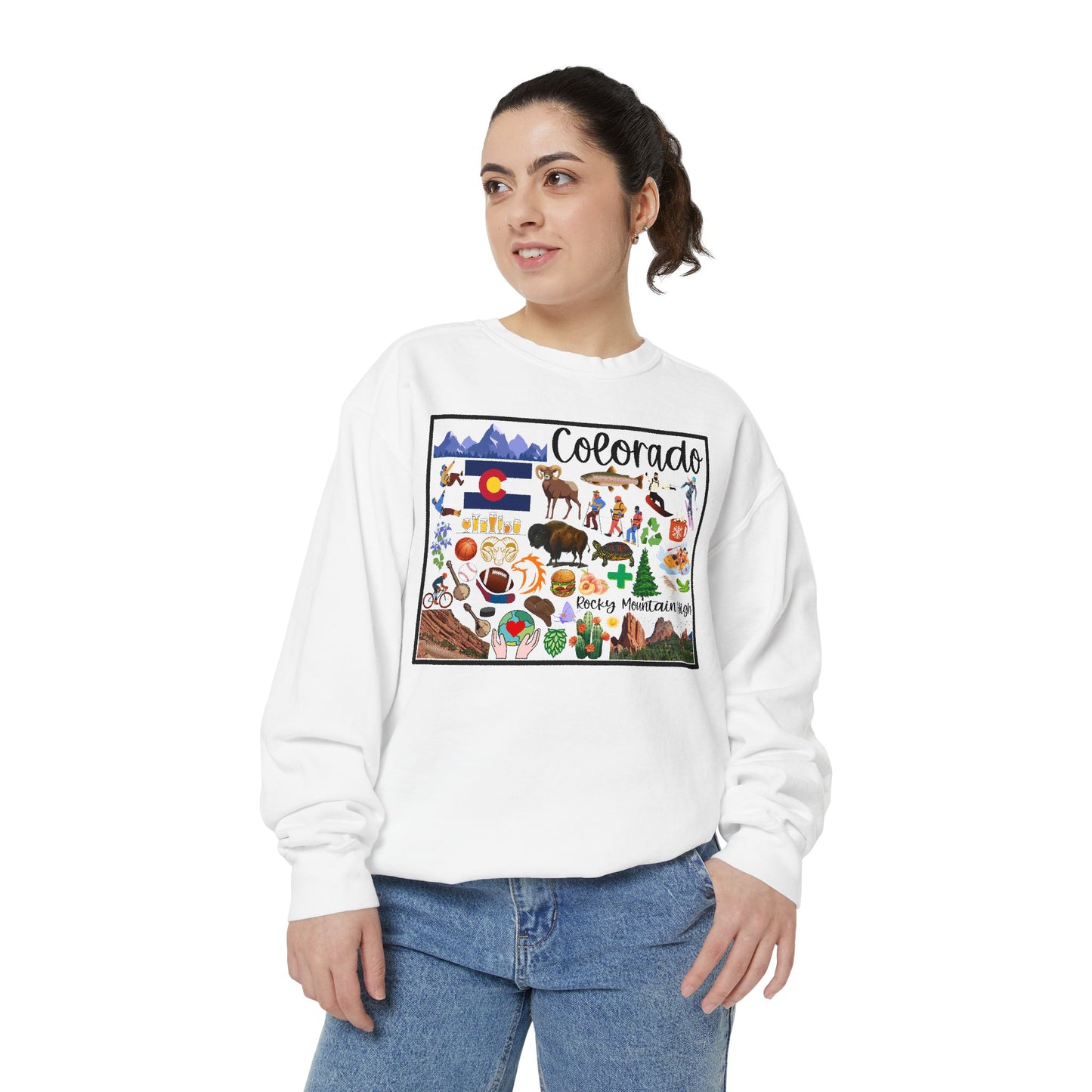 Beautiful State of Colorado - Comfort Colors Sweatshirt