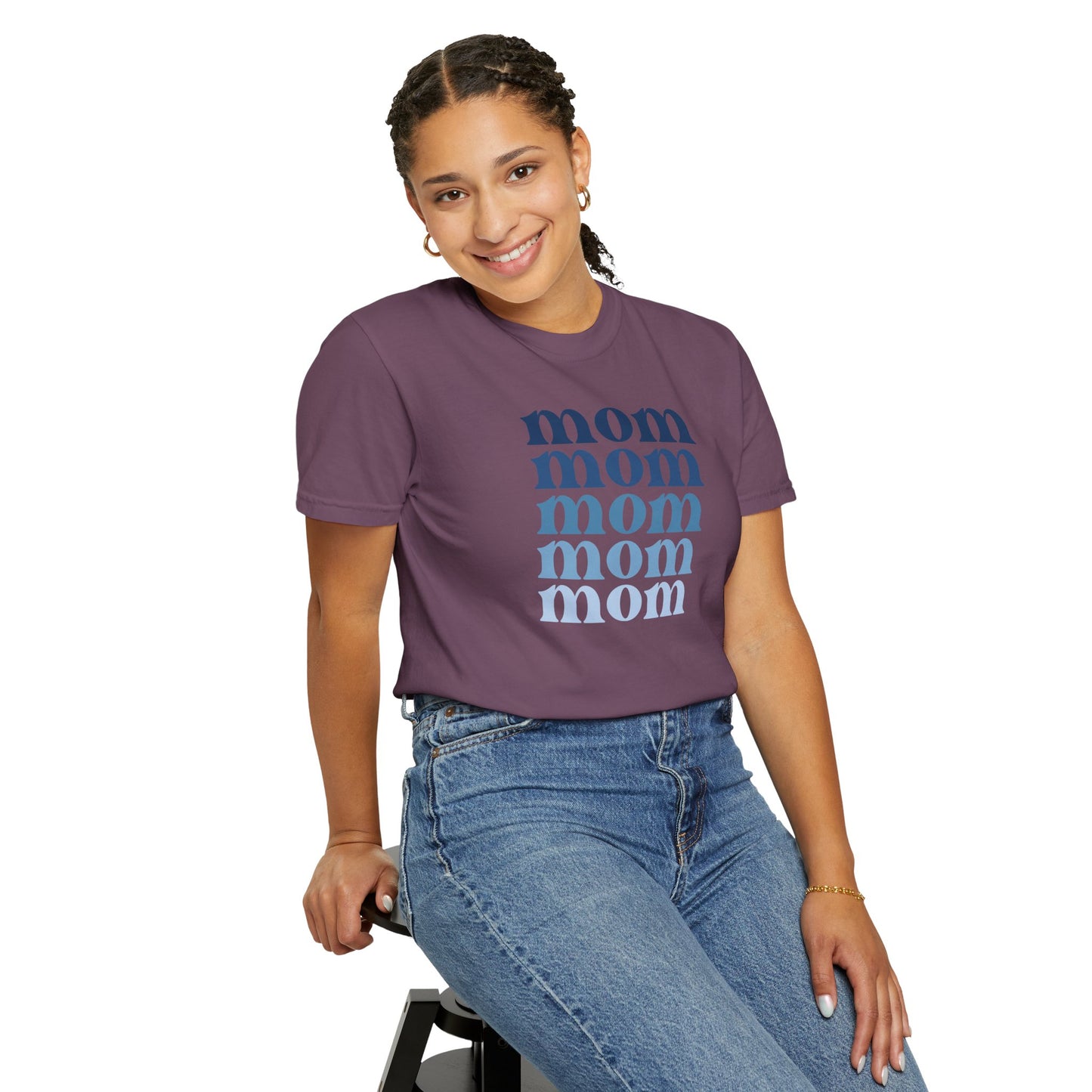 Mom (Blue) - Comfort Colors Shirt