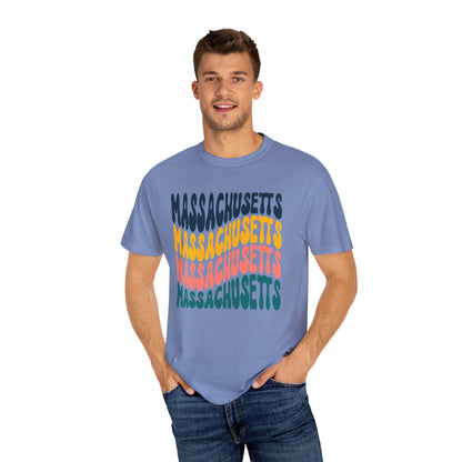 Retro Massachusetts - Comfort Colors Shirt