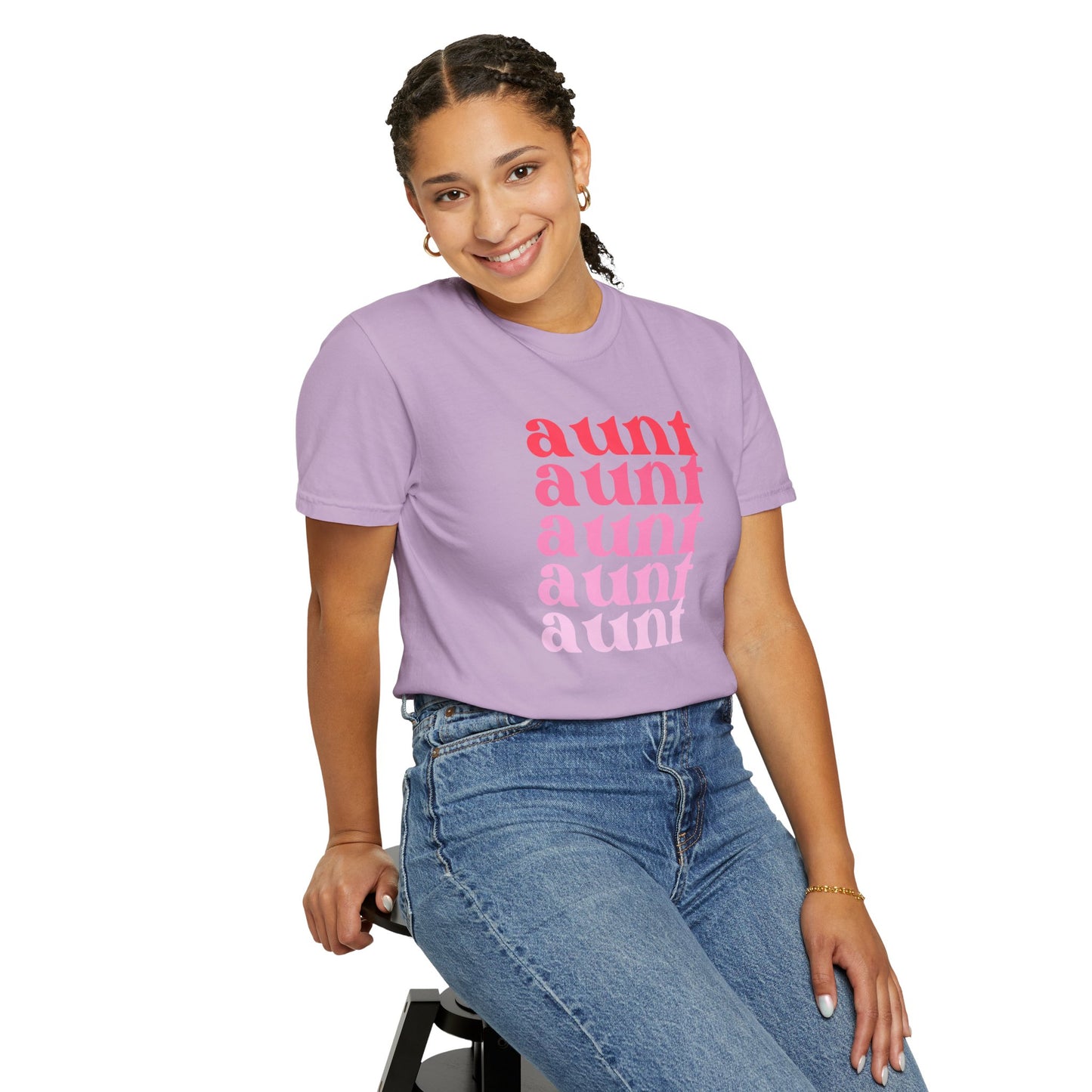 Aunt (Pink) - Comfort Colors Shirt