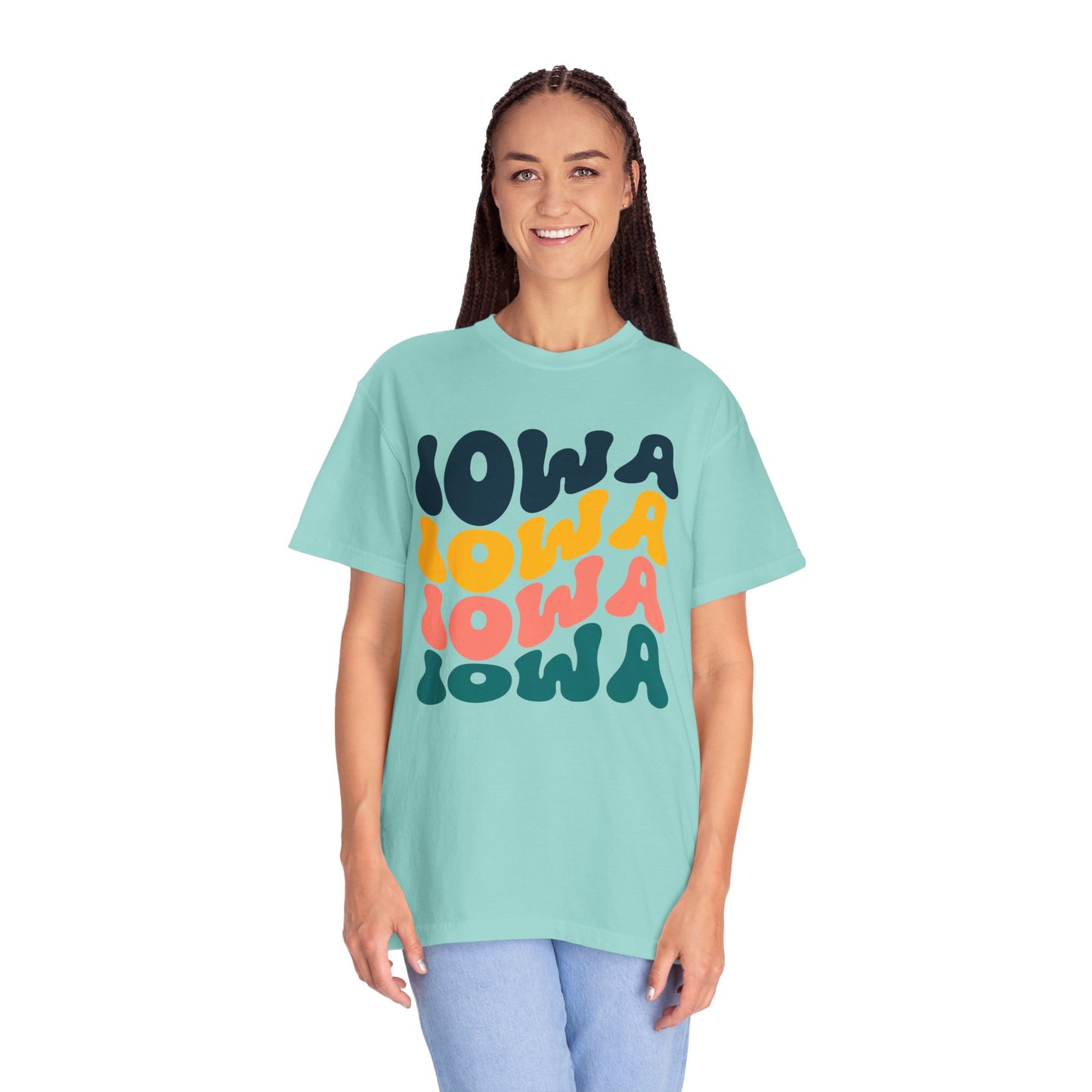 Retro Iowa - Comfort Colors Shirt