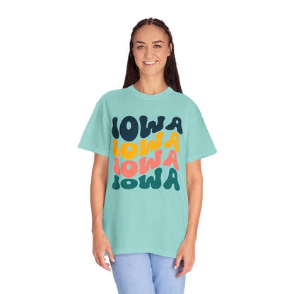Retro Iowa - Comfort Colors Shirt
