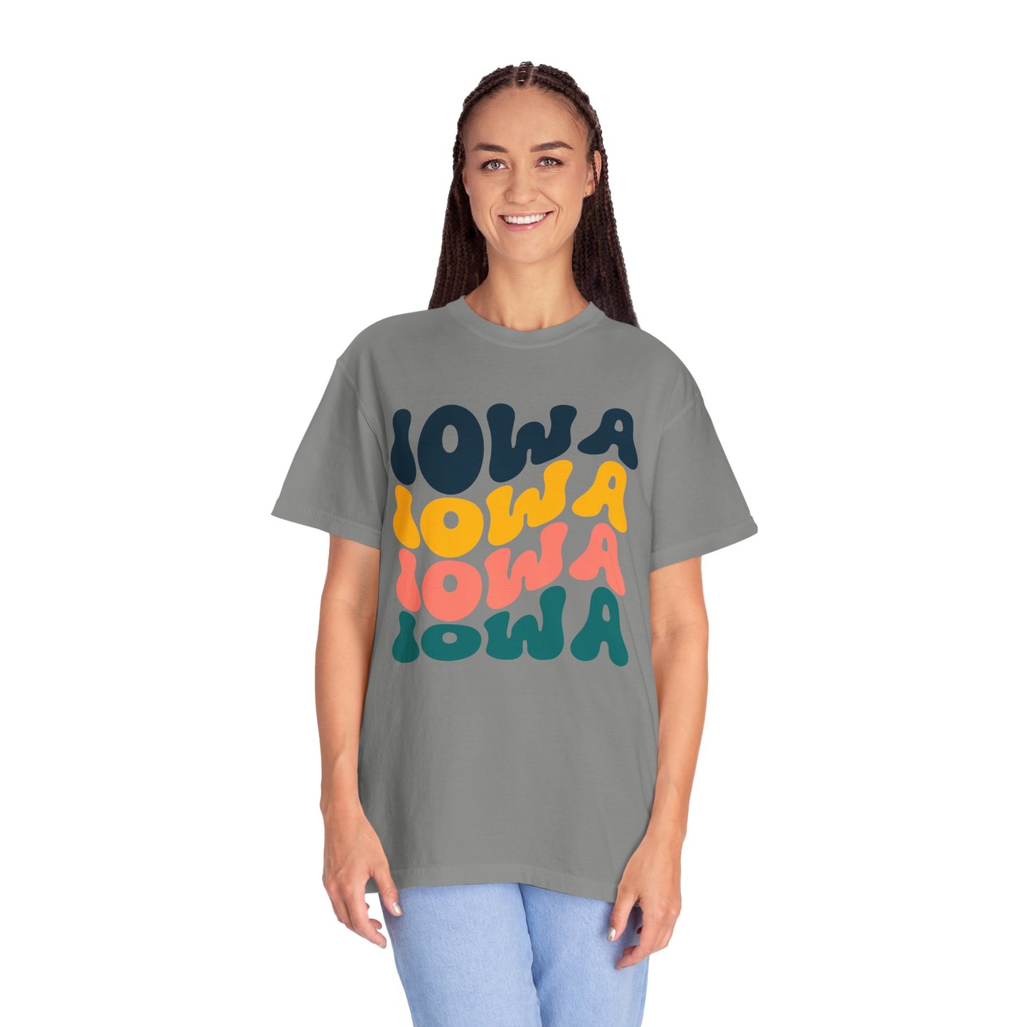 Retro Iowa - Comfort Colors Shirt