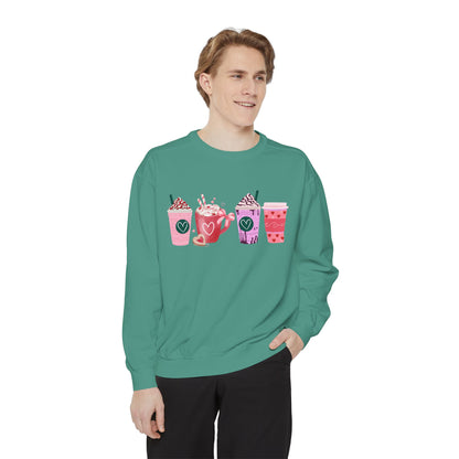 Valentine's Coffee - Comfort Colors Sweatshirt