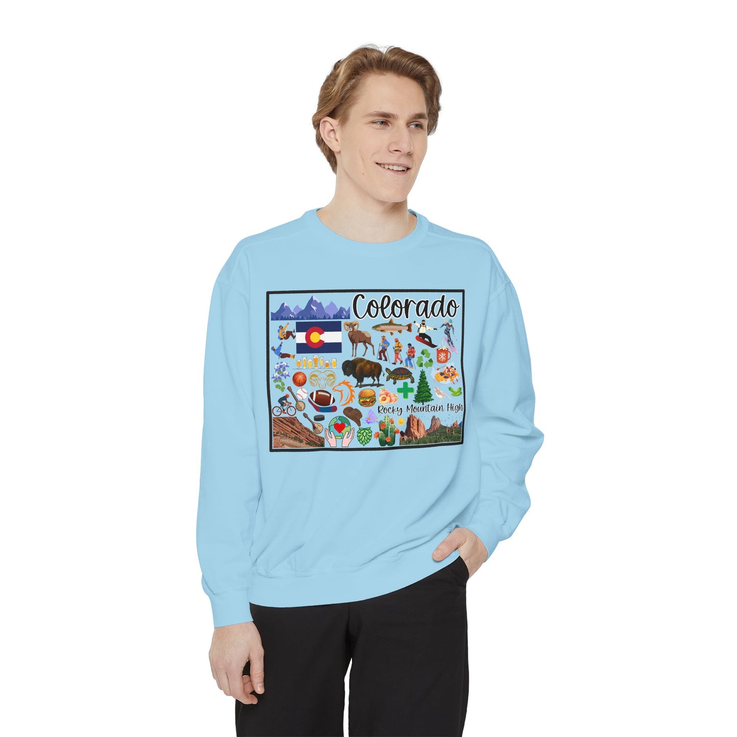 Beautiful State of Colorado - Comfort Colors Sweatshirt