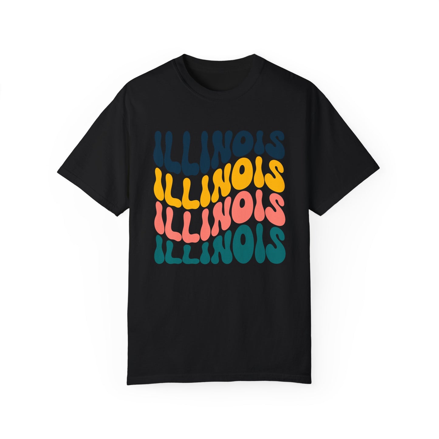 Retro Illinois - Comfort Colors Shirt
