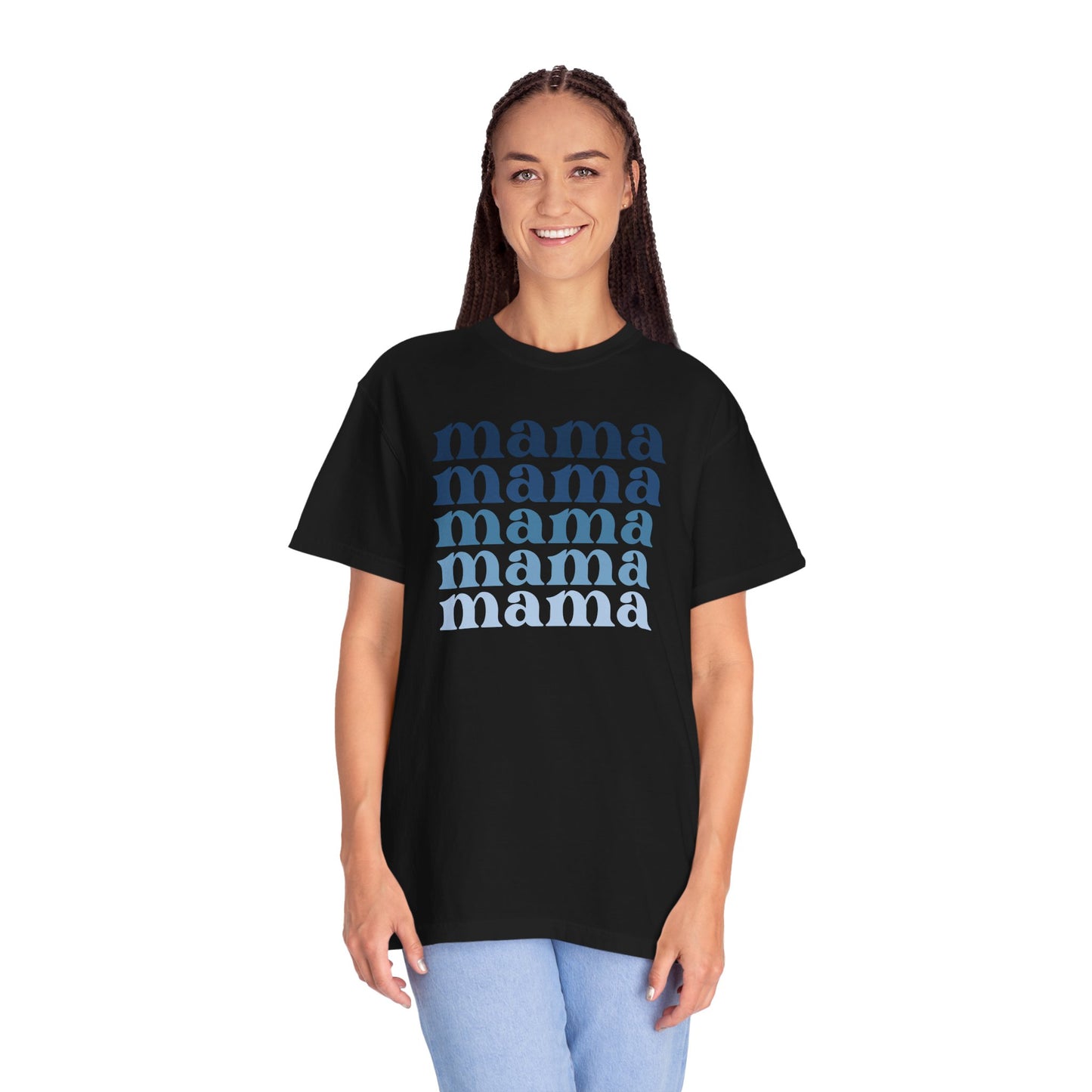 Mama (Blue) - Comfort Colors Shirt