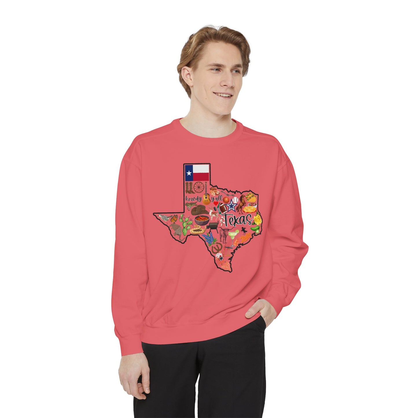 Beautiful State of Texas - Comfort Colors Sweatshirt