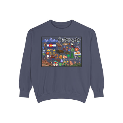 Beautiful State of Colorado - Comfort Colors Sweatshirt