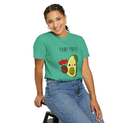 Our First Mother's Day Together (Avocado & Pit) - Comfort Colors Shirt
