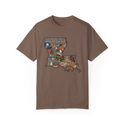 Beautiful State of Louisiana - Comfort Colors Shirt