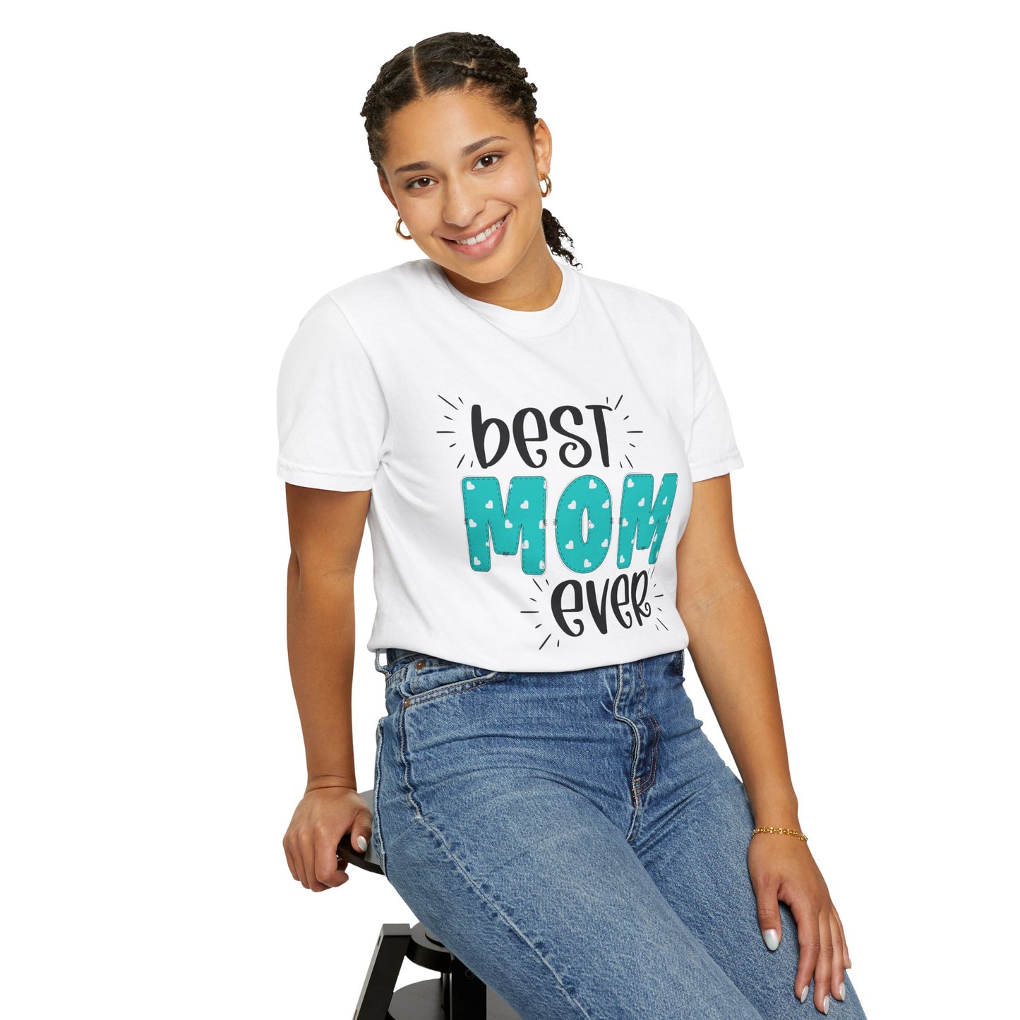 Best Mom Ever (Blue) - Comfort Colors Shirt
