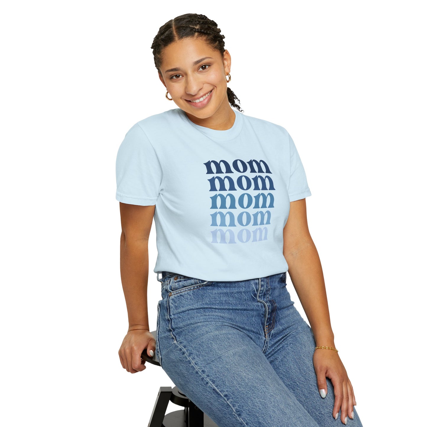 Mom (Blue) - Comfort Colors Shirt