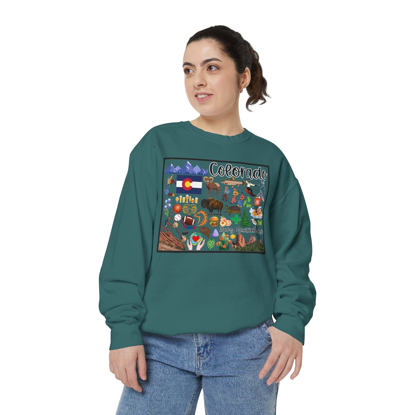 Beautiful State of Colorado - Comfort Colors Sweatshirt