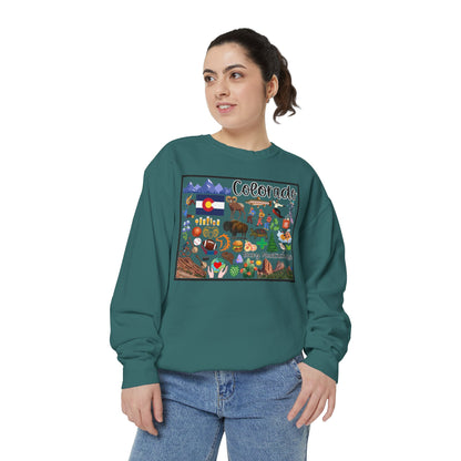 Beautiful State of Colorado - Comfort Colors Sweatshirt