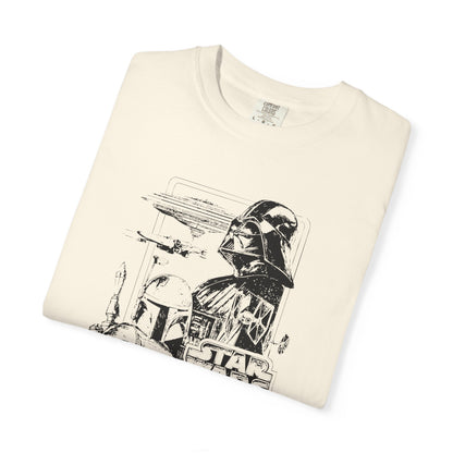 Star Wars Black Line Drawing - Comfort Colors Shirt
