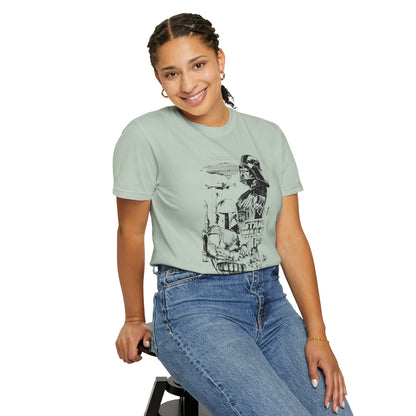 Star Wars Black Line Drawing - Comfort Colors Shirt