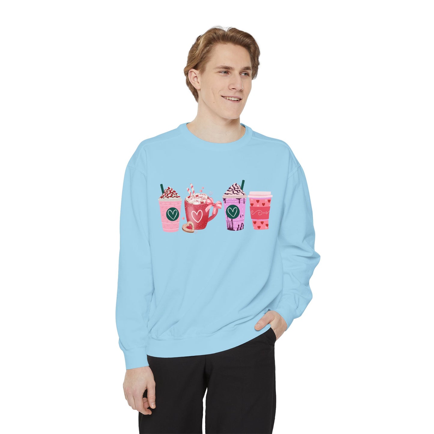 Valentine's Coffee - Comfort Colors Sweatshirt