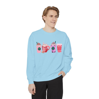 Valentine's Coffee - Comfort Colors Sweatshirt