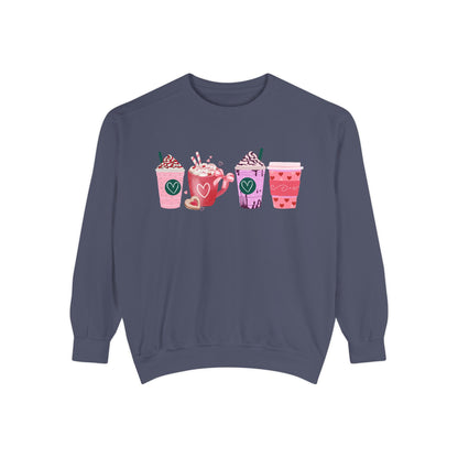 Valentine's Coffee - Comfort Colors Sweatshirt