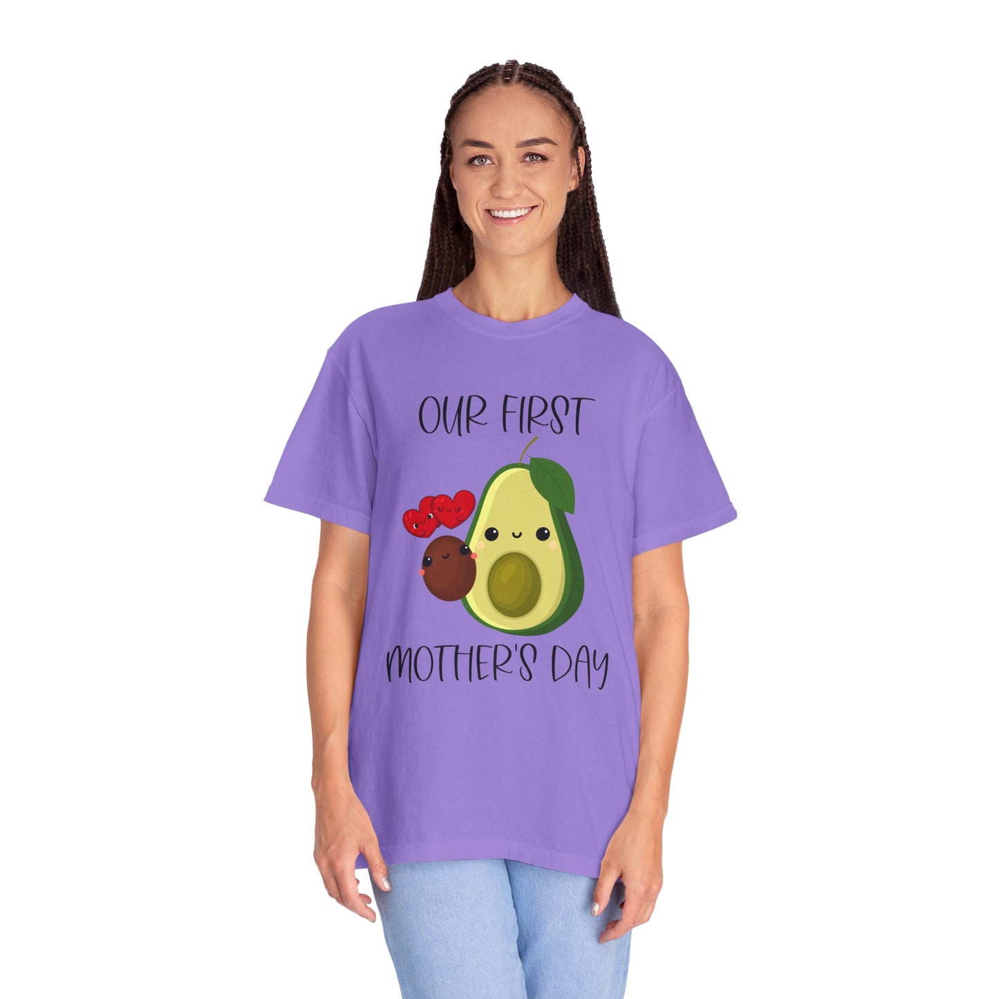 Our First Mother's Day Together (Avocado & Pit) - Comfort Colors Shirt