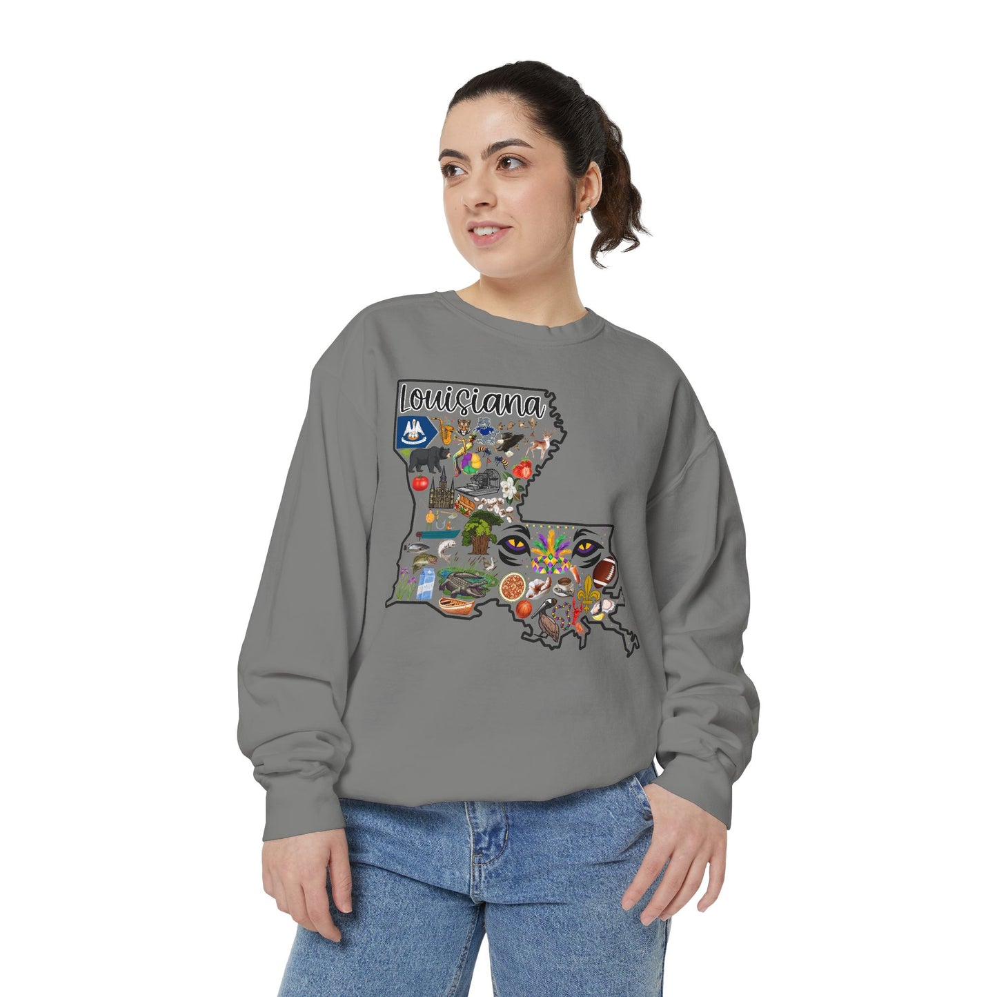 Beautiful State of Louisiana - Comfort Colors Sweatshirt