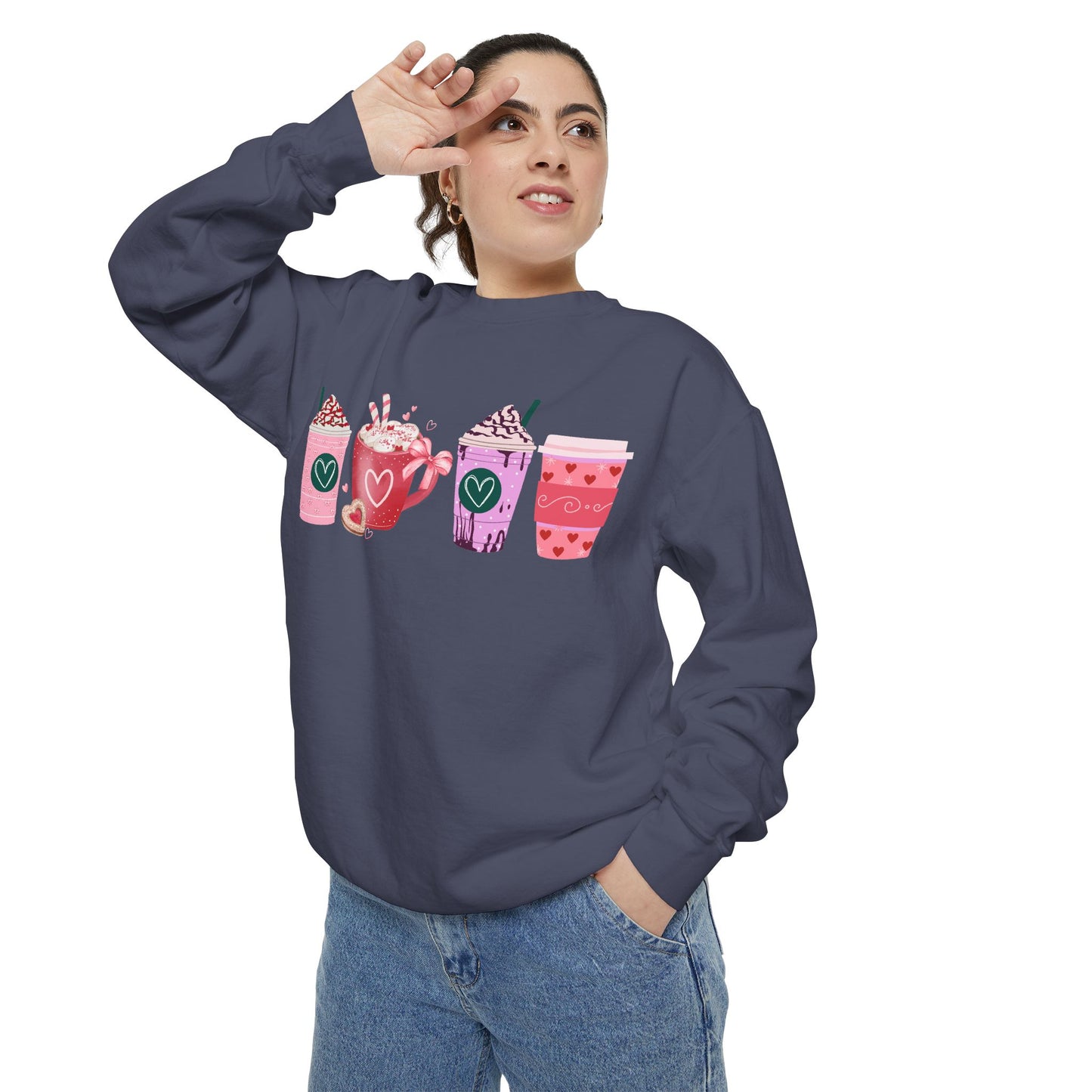 Valentine's Coffee - Comfort Colors Sweatshirt