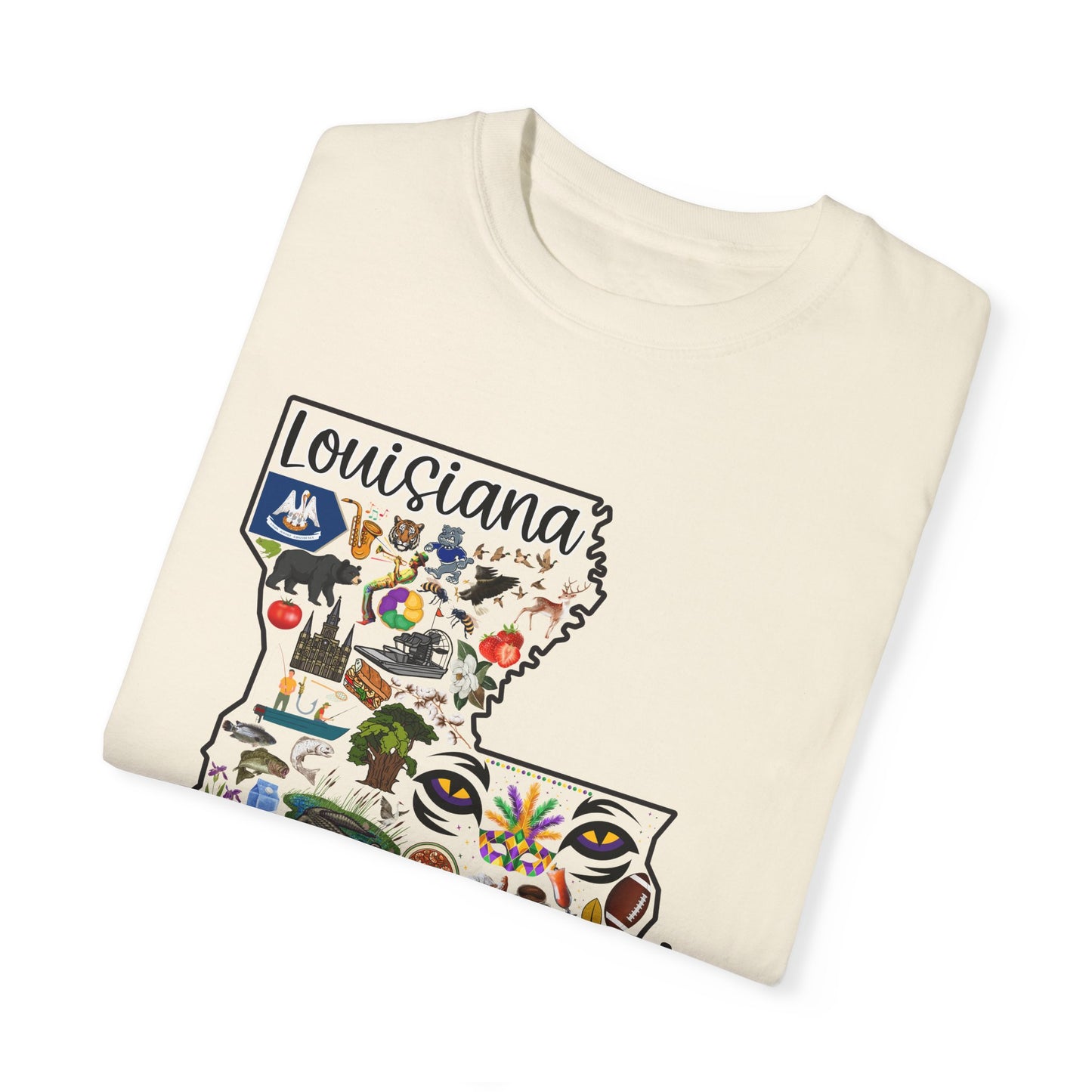 Beautiful State of Louisiana - Comfort Colors Shirt