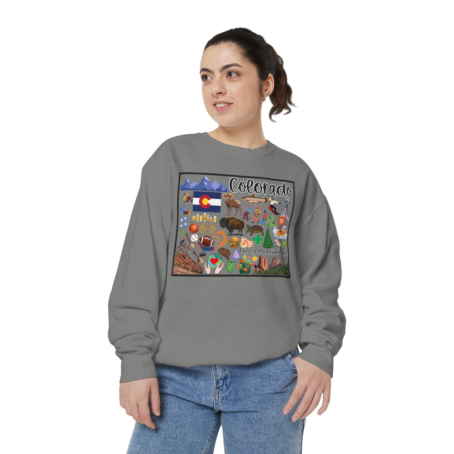 Beautiful State of Colorado - Comfort Colors Sweatshirt