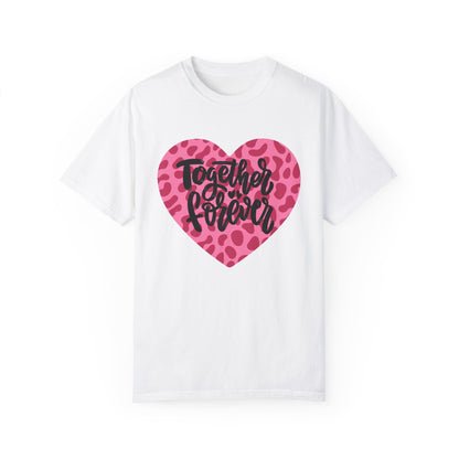 Together Forever Cheetah Heart - Comfort Colors Shirt