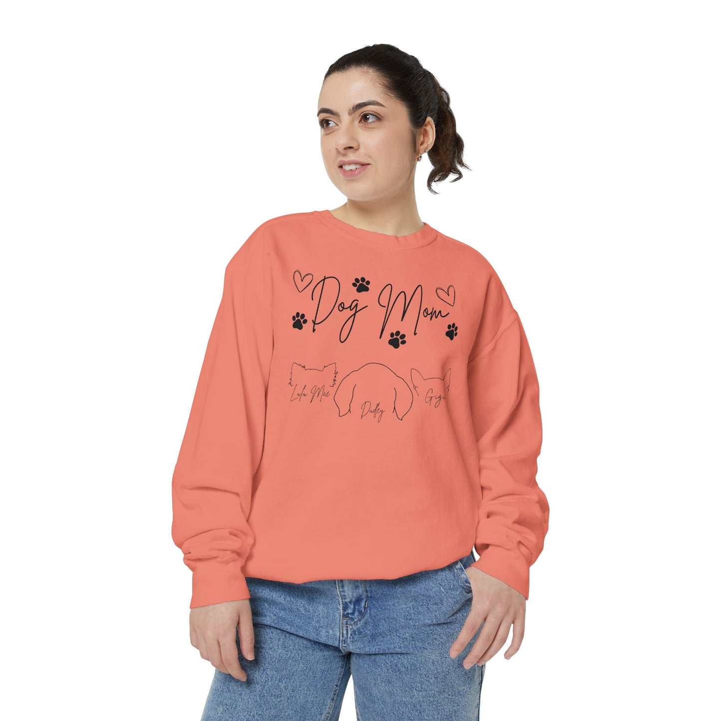 Dog Mom *Customize/Personalize* - Comfort Colors Sweatshirt