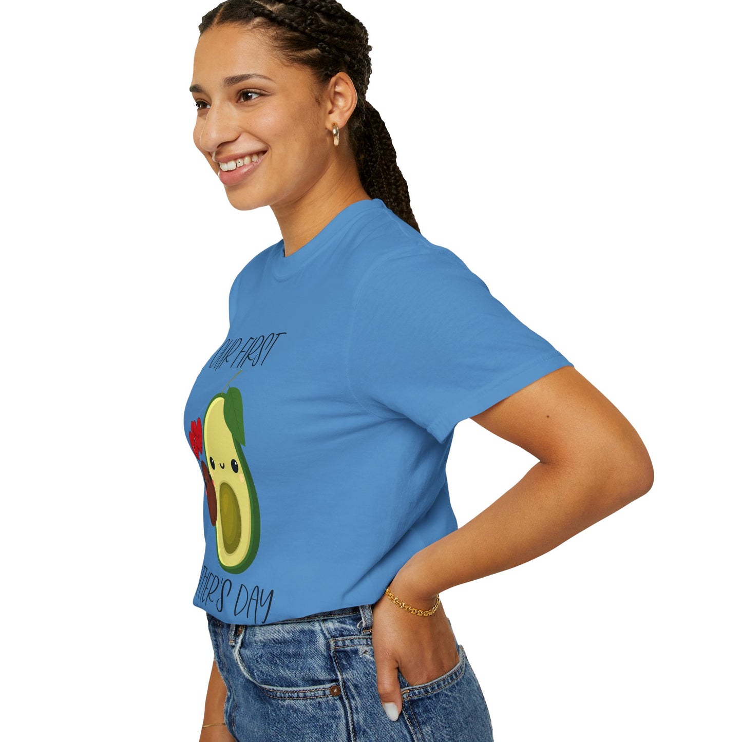 Our First Mother's Day Together (Avocado & Pit) - Comfort Colors Shirt