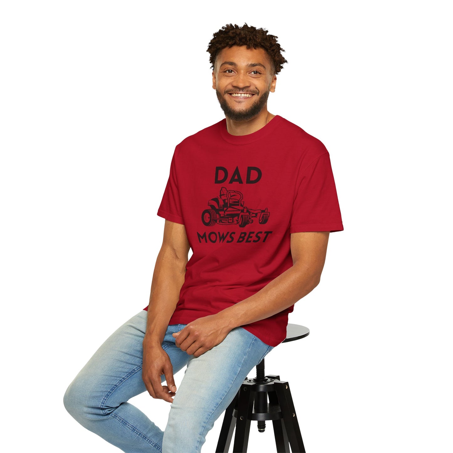 Dad Mows Best - Comfort Colors Shirt