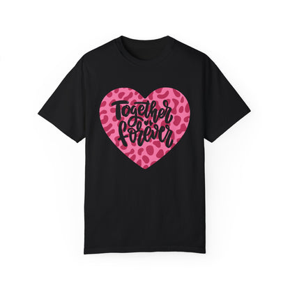 Together Forever Cheetah Heart - Comfort Colors Shirt