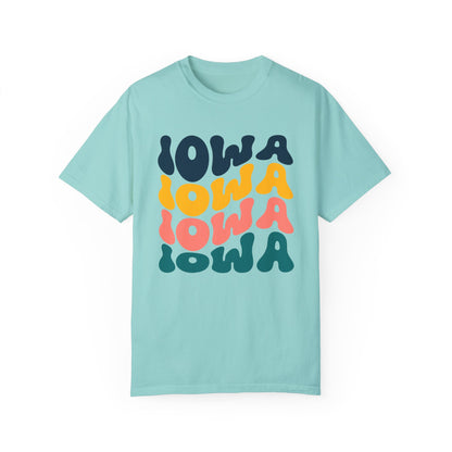 Retro Iowa - Comfort Colors Shirt